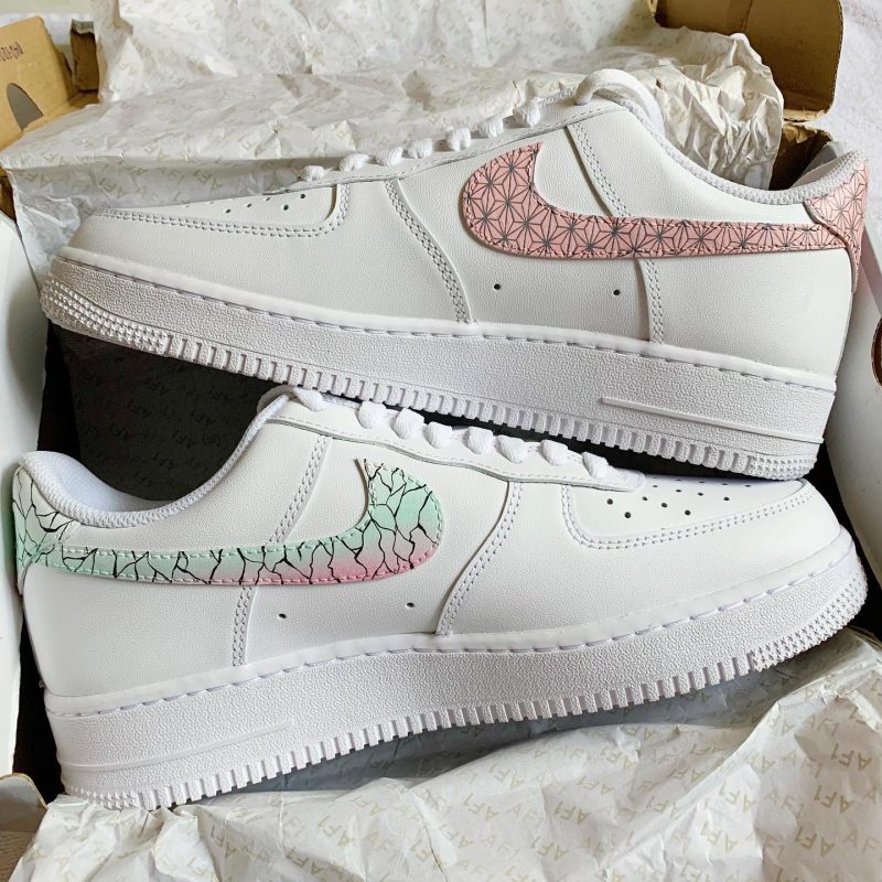 Demon Slayer - Shinobu x Nezuko Air Force 1 Custom - Image 2