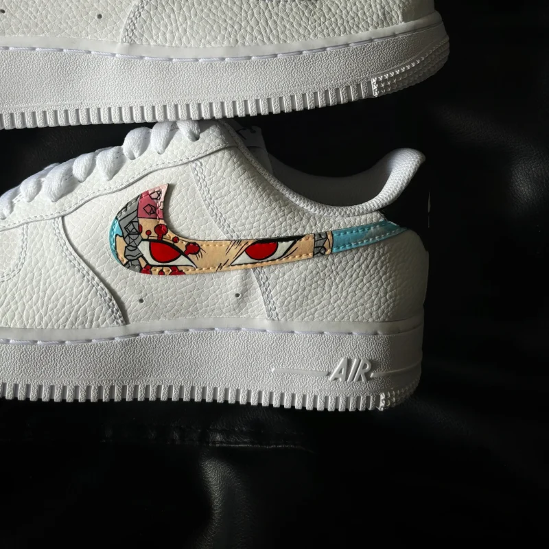 Demon Slayer - Tanjiro Kamado x Uzui Tengen Air Force 1 Custom - Image 3
