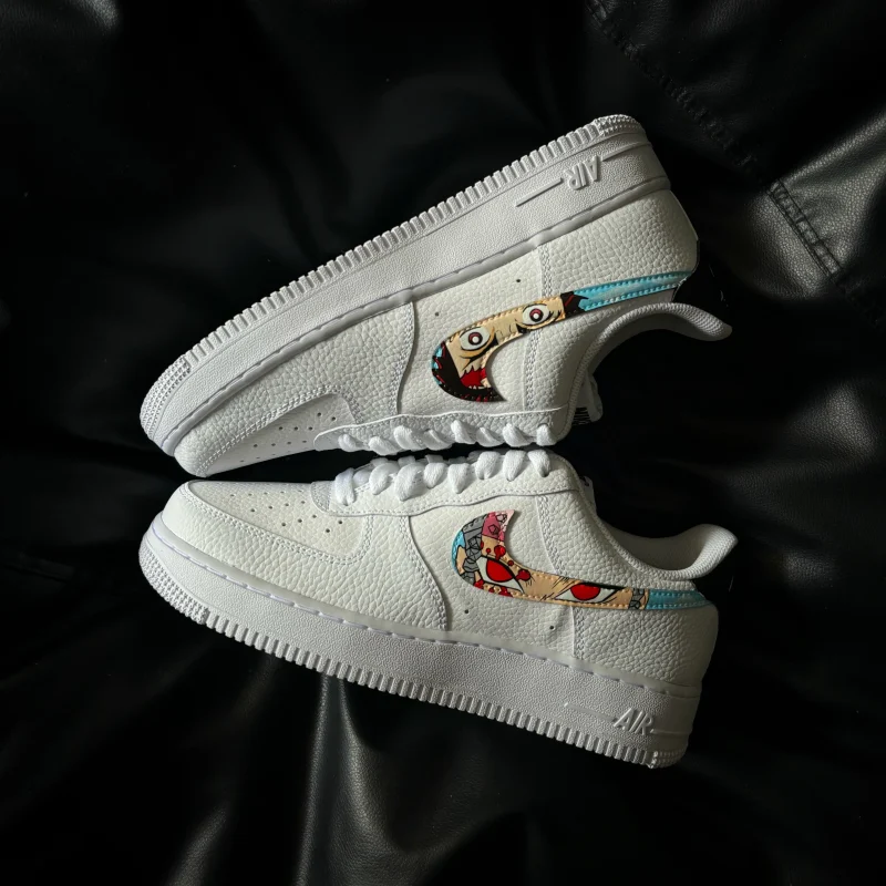 Demon Slayer - Tanjiro Kamado x Uzui Tengen Air Force 1 Custom - Image 5