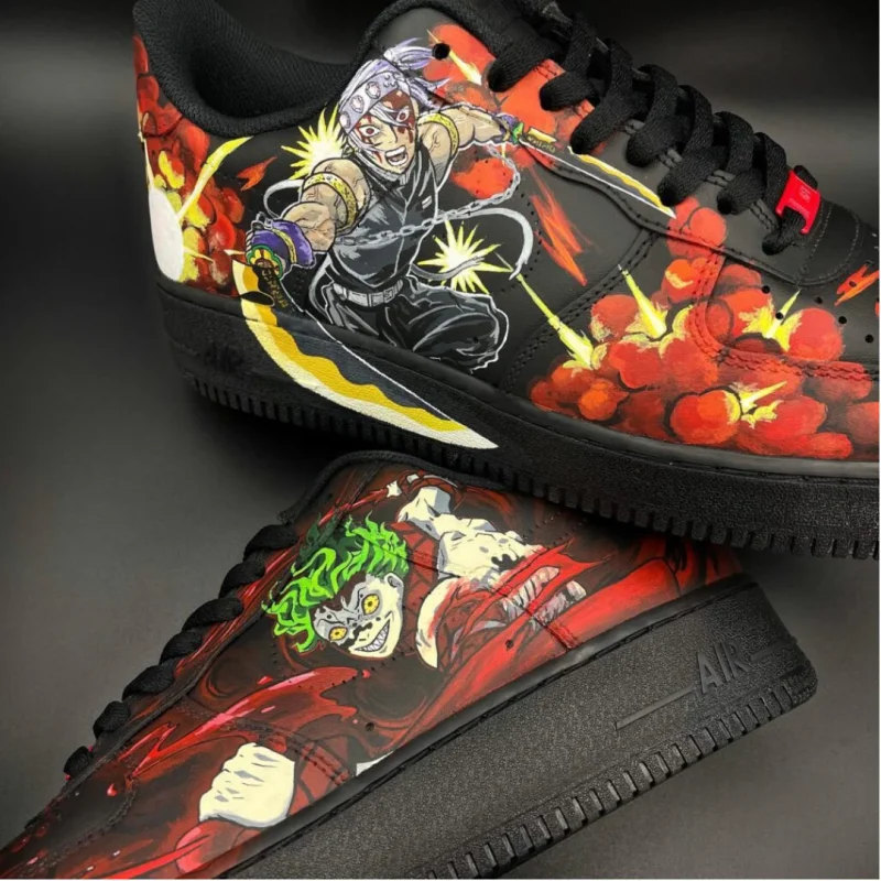 Demon Slayer - Tanjiro x Daki x Tengen x Gyutaro Air Force 1 Custom - Image 2