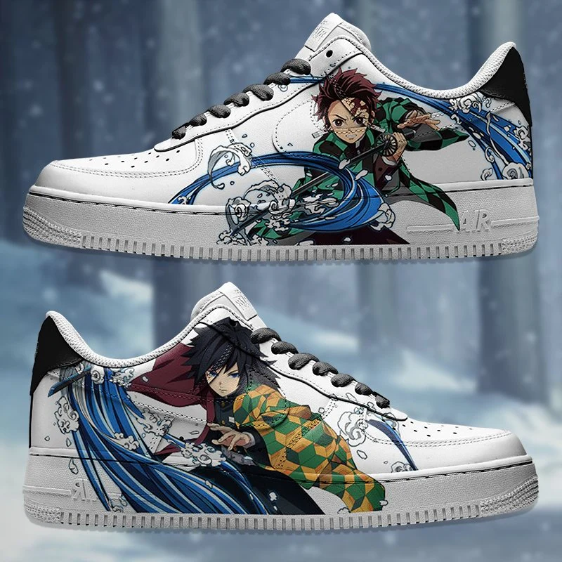 Demon Slayer - Tanjiro x Giyuu Air Force 1 Custom