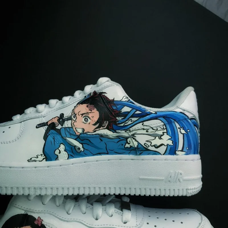Demon Slayer - Tanjiro x Nezuko Air Force 1 Custom - Image 2