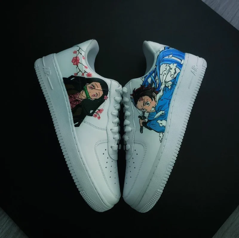 Demon Slayer - Tanjiro x Nezuko Air Force 1 Custom - Image 5