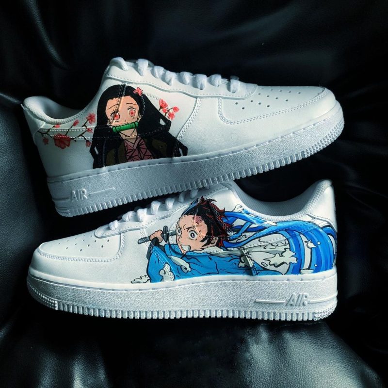 Demon Slayer - Tanjiro x Nezuko Air Force 1 Custom