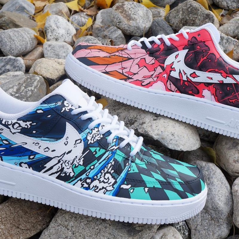 Demon Slayer - Tanjiro x Nezuko Limited Edition Air Force 1 Custom
