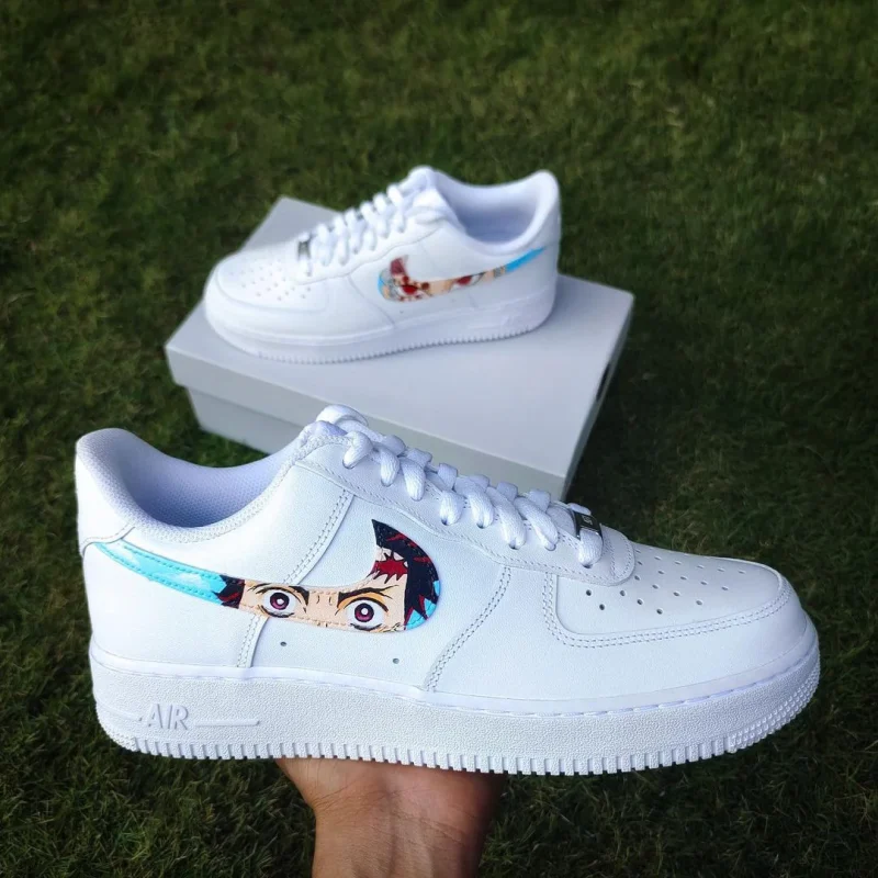 Demon Slayer - Tanjiro x Tengen Air Force 1 Custom - Image 2