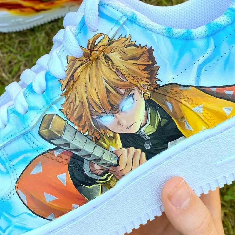 Demon Slayer - Tanjiro x Zenitsu Air Force 1 Custom - Image 2