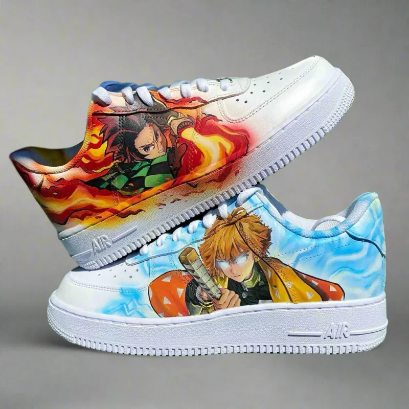 Demon Slayer - Tanjiro x Zenitsu Air Force 1 Custom