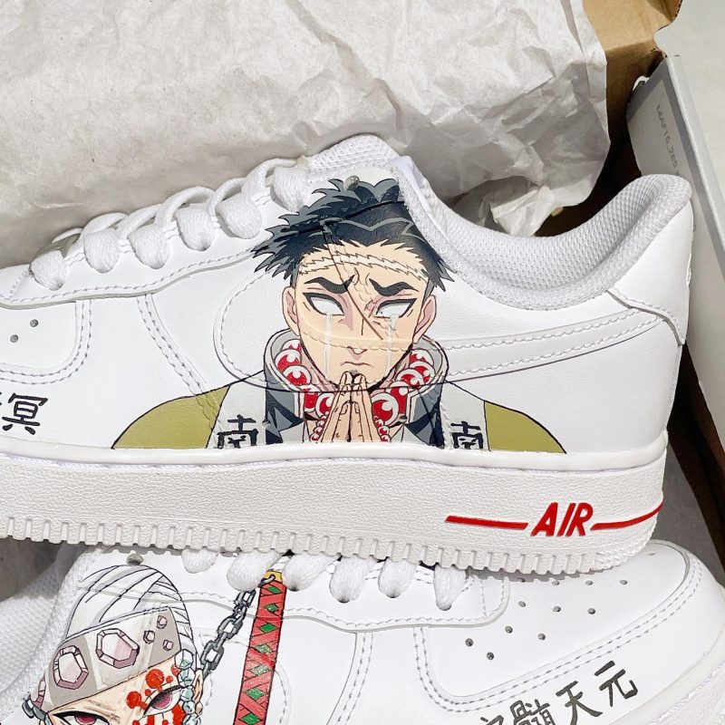 Demon Slayer - Uzui x Gyomei Air Force 1 Custom - Image 2