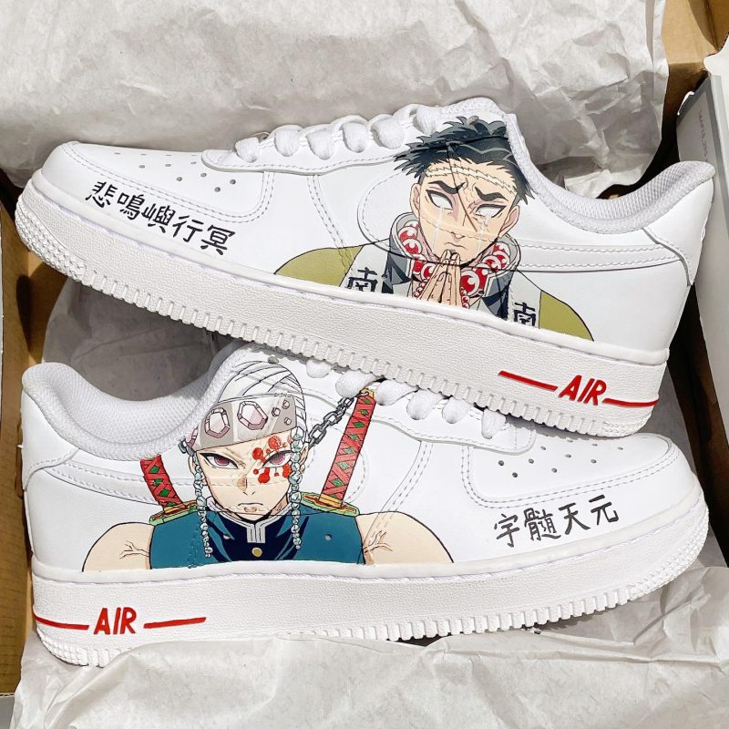 Demon Slayer - Uzui x Gyomei Air Force 1 Custom