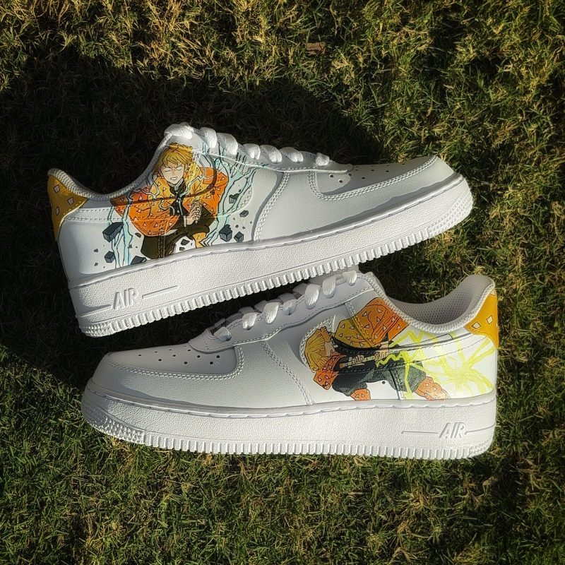 Demon Slayer - Zenitsu Air Force 1 Custom