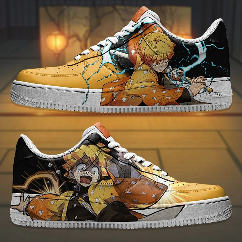 Demon Slayer - Zenitsu Air Force 1 Custom