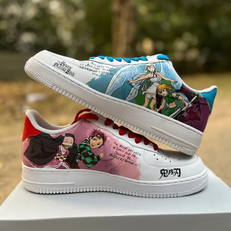 Demon Slayer x 7 Deadly Sins Air Force 1 Custom