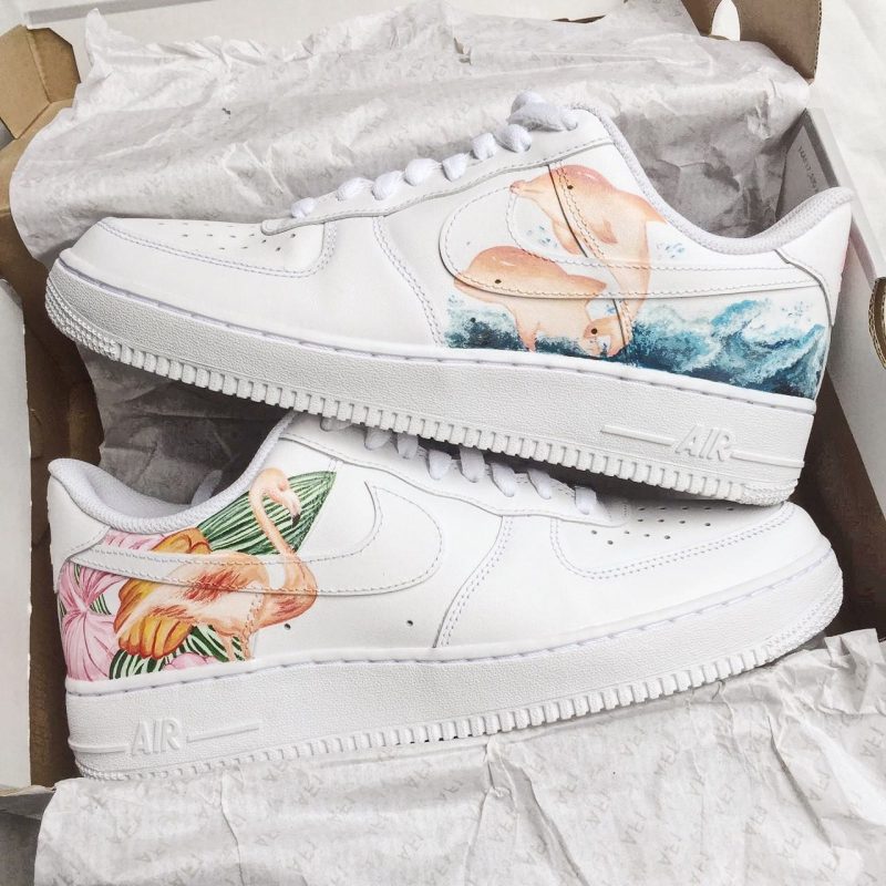 Dolphin & Flamingo Air Force 1 Custom