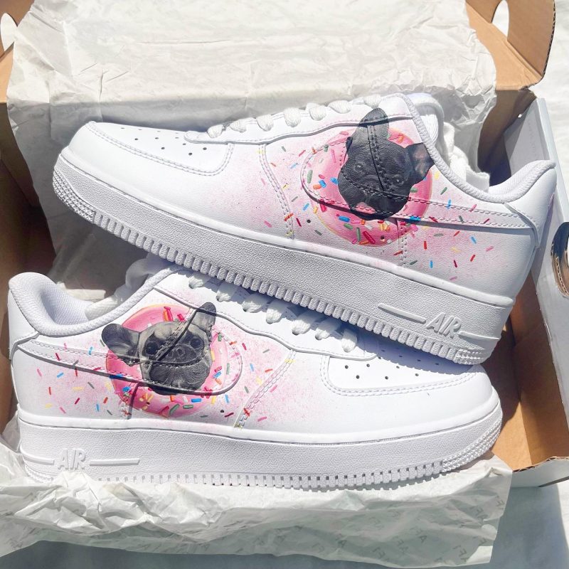 Donut Pet Portrait Air Force 1 Custom