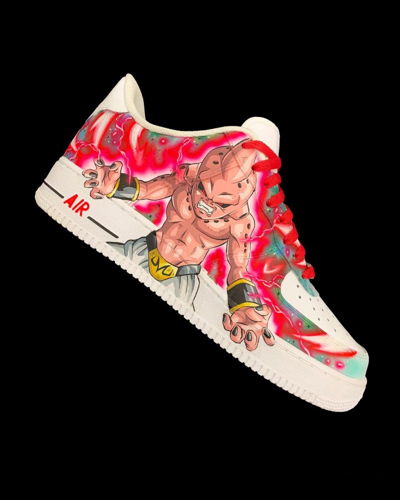 Dragon Ball - Goku x Kid Buu Air Force 1 Custom - Image 2