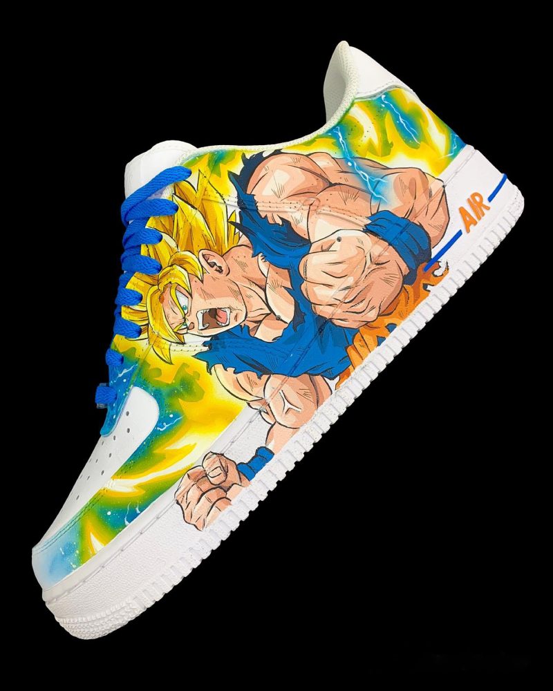 Dragon Ball - Goku x Kid Buu Air Force 1 Custom - Image 3
