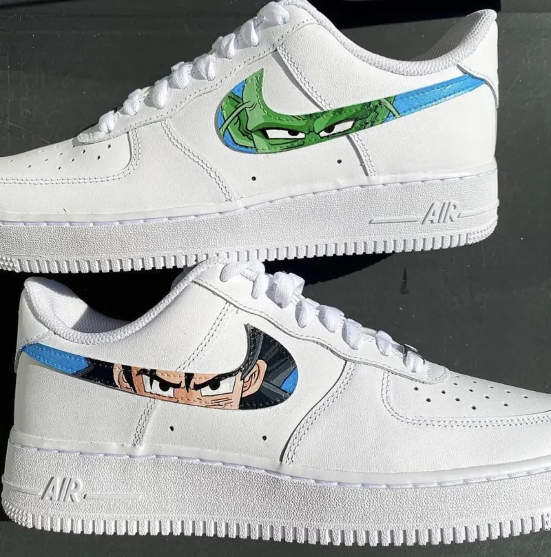 Dragon Ball - Piccolo Goku Anime Eyes Air Force 1 Custom