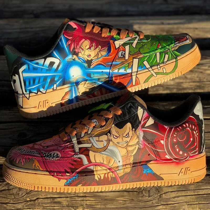 Dragon Ball x One Piece Air Force 1 Custom