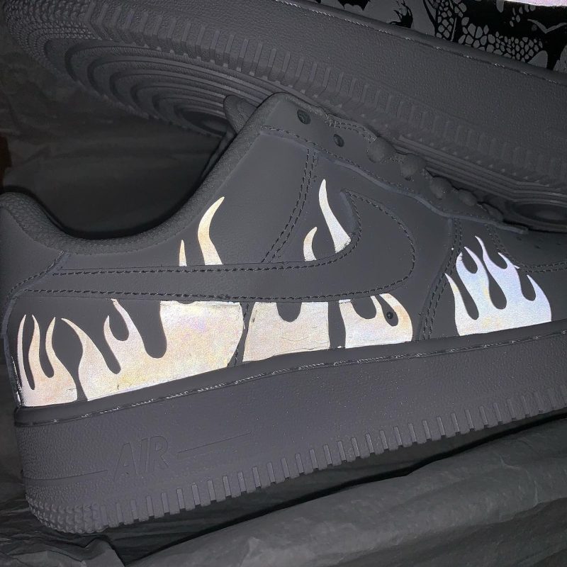 Dragon Reflective Air Force 1 Custom - Image 3