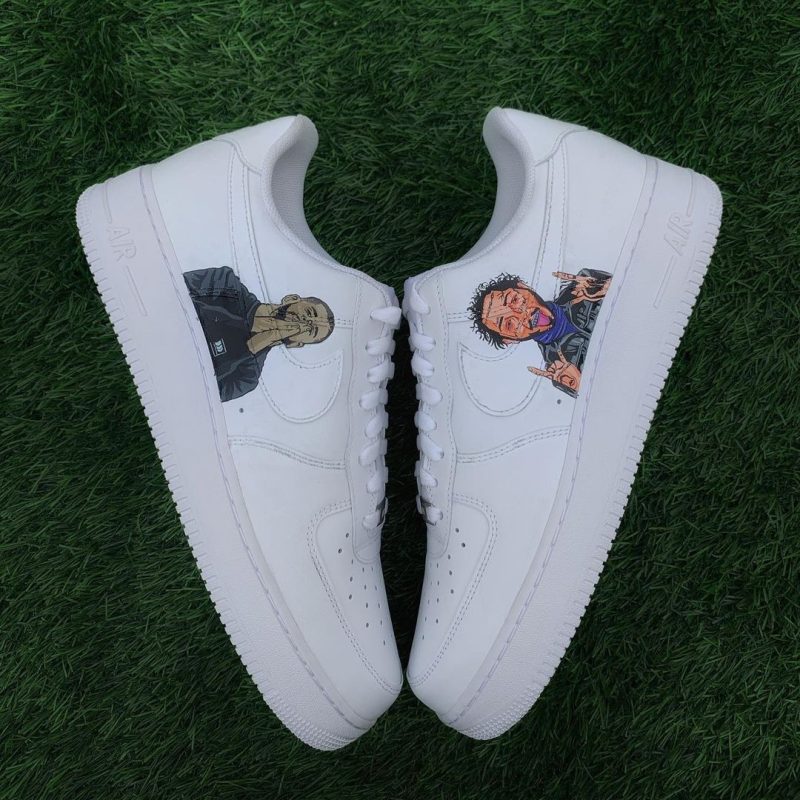Drake x Post Malone Air Force 1 Custom - Image 6