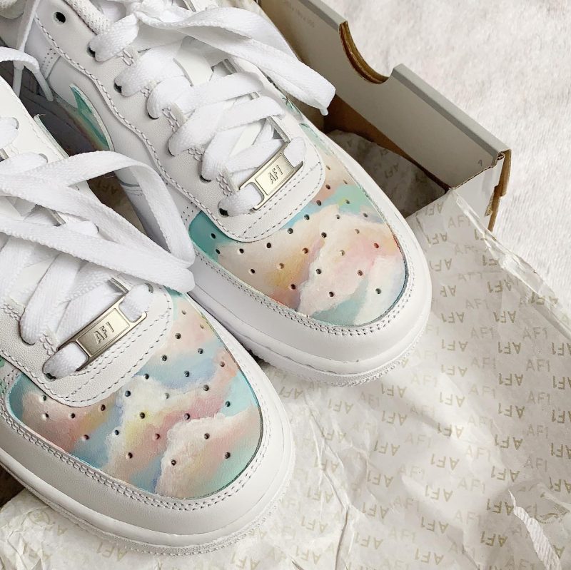 Dreamy Pastel Cloud Air Force 1 Custom - Image 2