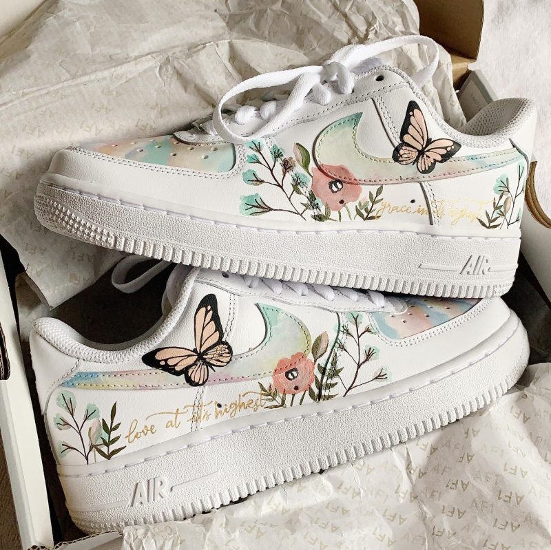 Dreamy Pastel Cloud Air Force 1 Custom