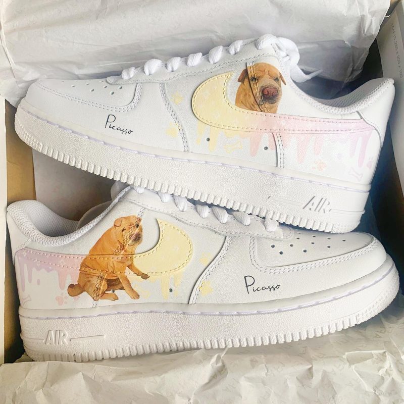 Drips Pet Portrait Air Force 1 Custom