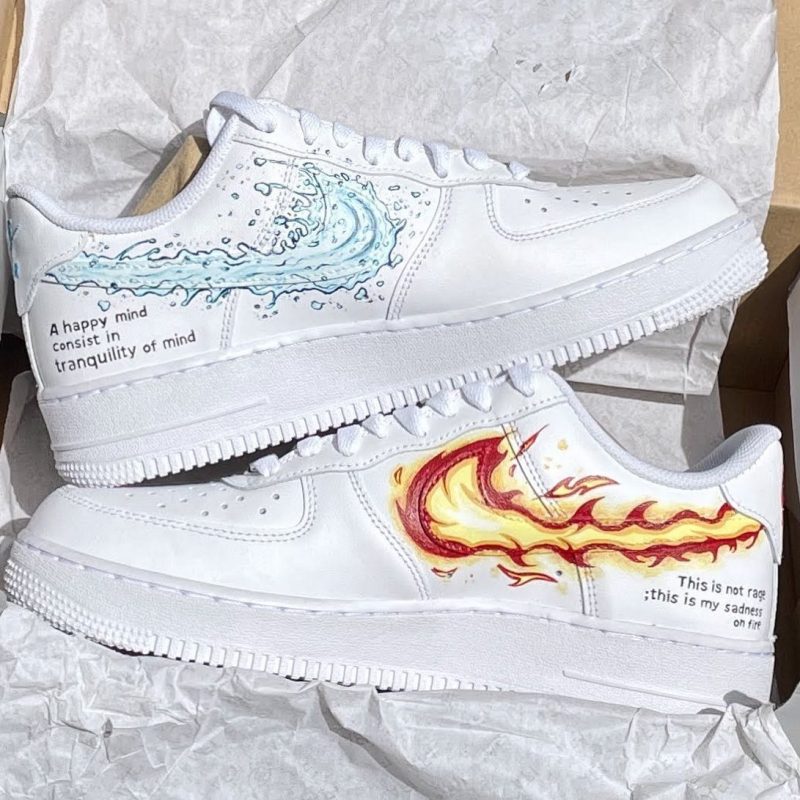 Fire & Water Air Force 1 Custom - Image 2