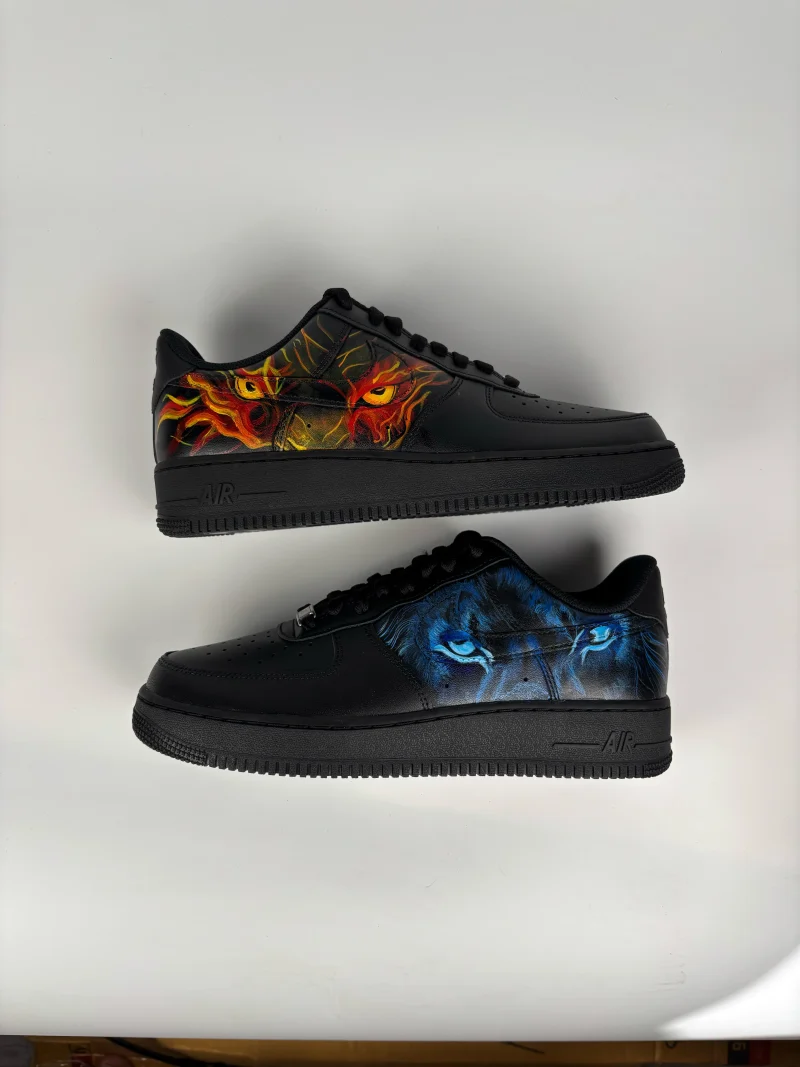 Fire and Ice Beasts Air Force 1 Custom - Image 2