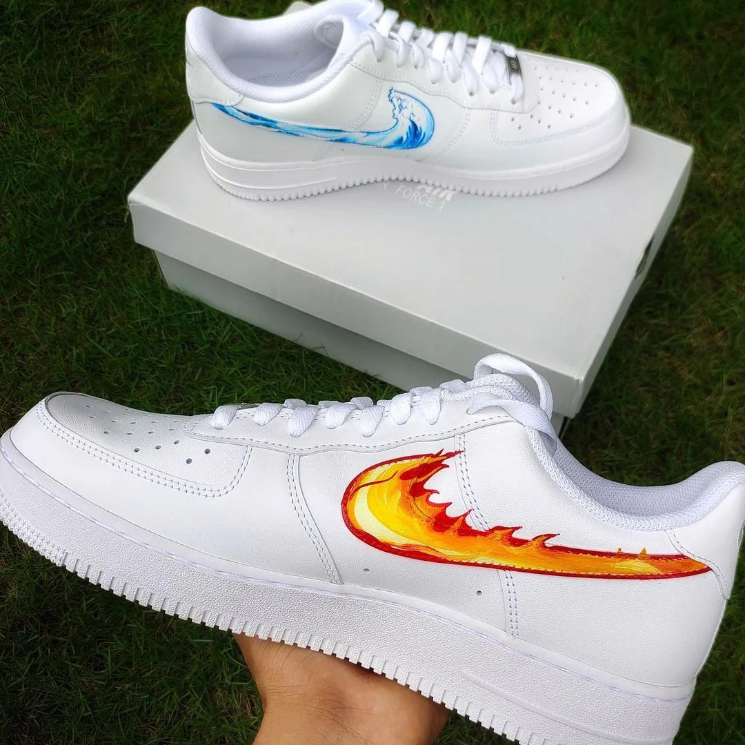 Fire and Water Air Force 1 Custom