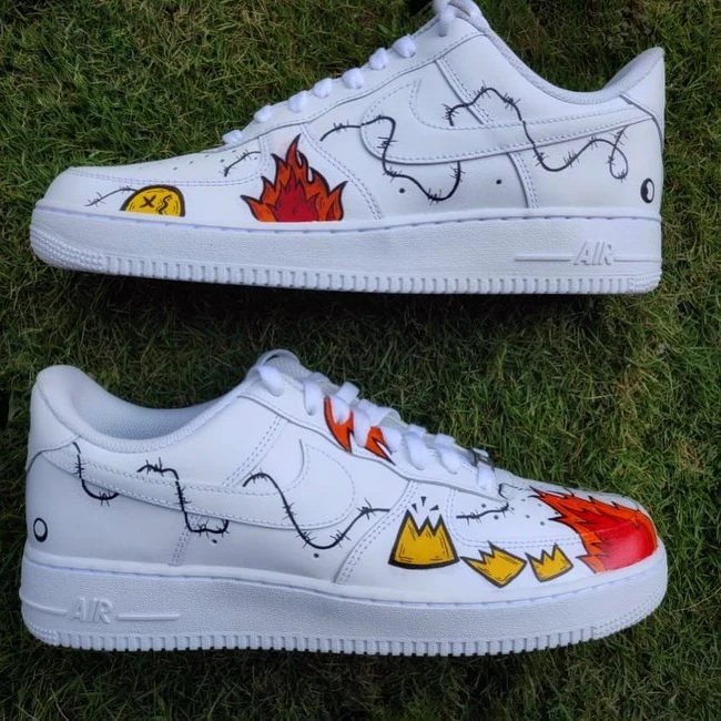 Flames Air Force 1 Custom