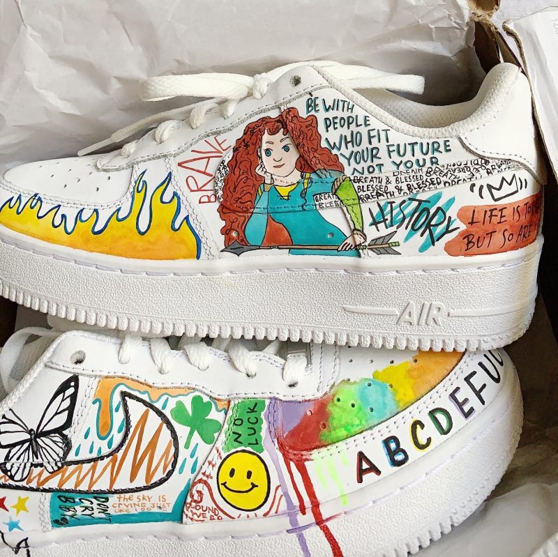 Free Style Grafitti Air Force 1 Custom - Image 2