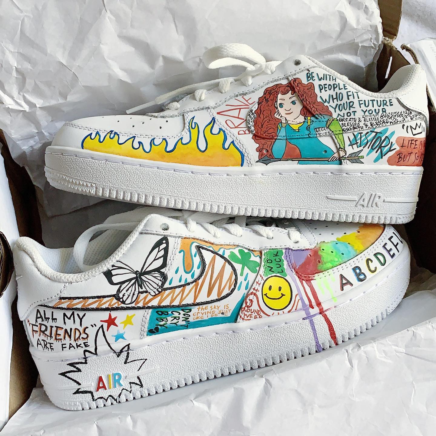 Free Style Grafitti Air Force 1 Custom