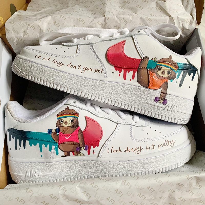 Funny Sloth Air Force 1 Custom