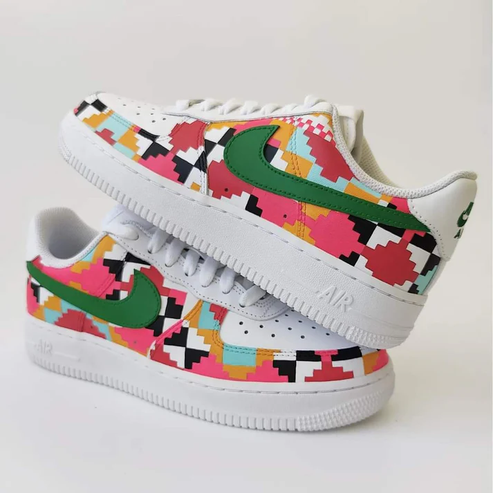 Geometric Weave Air Force 1 Custom