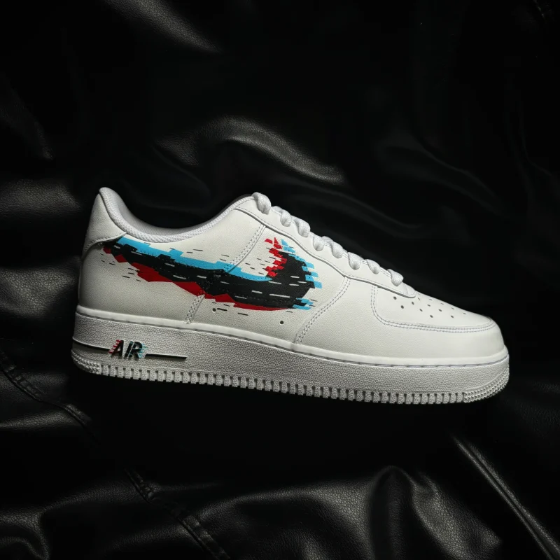 Glitch Air Force 1 Custom - Image 2