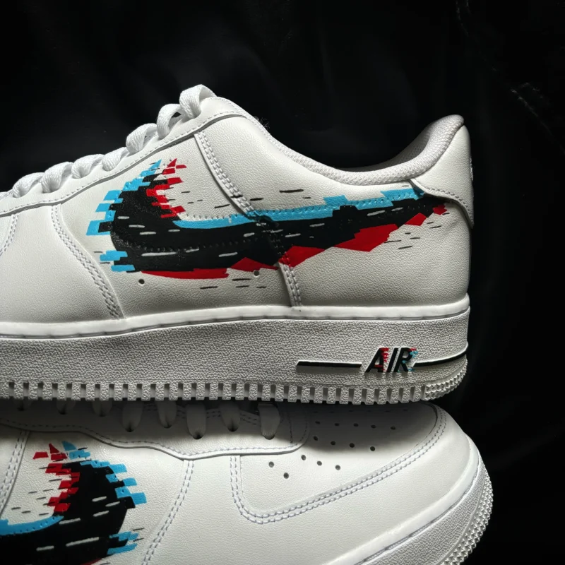 Glitch Air Force 1 Custom - Image 4