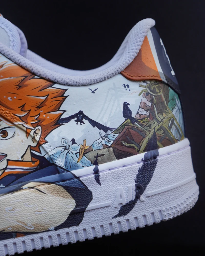 Haikyuu - Battle of the Garbage Dump Air Force 1 Custom - Image 5