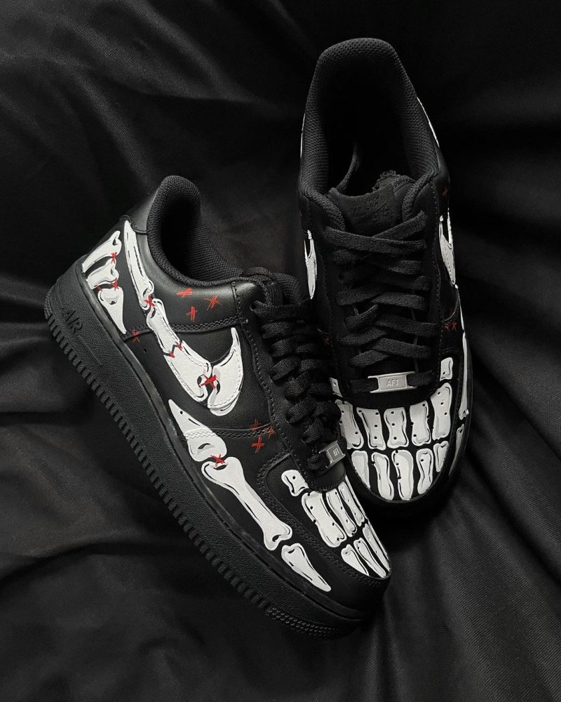 Halloween Bone Air Force 1 Custom - Image 3