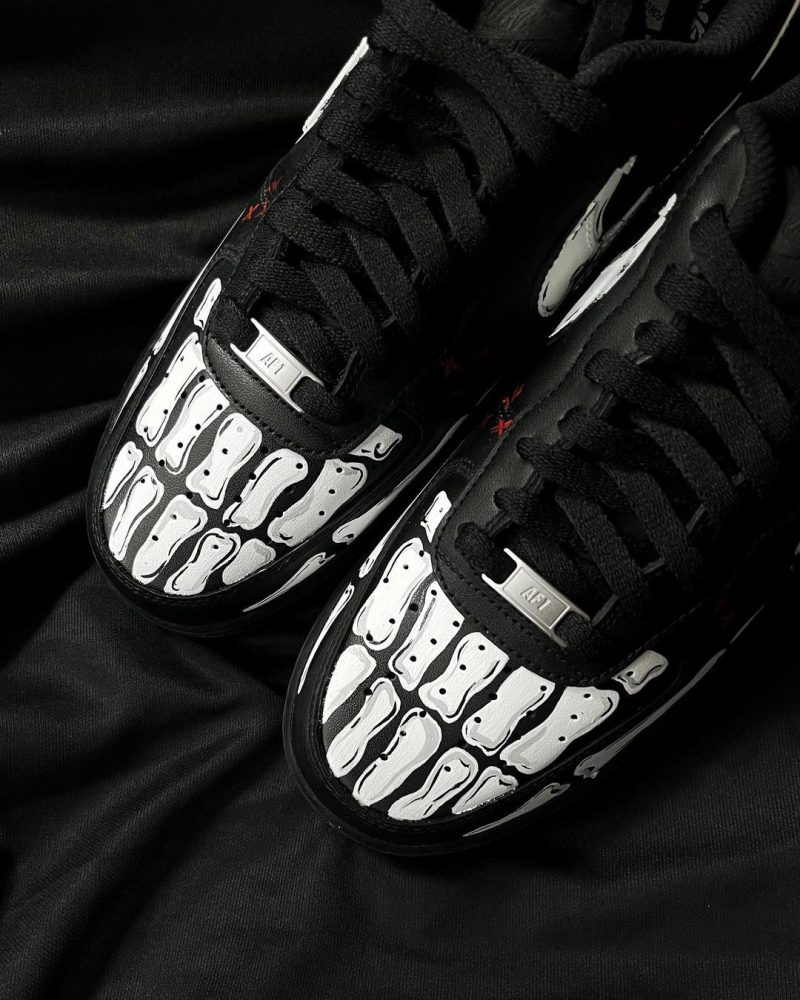 Halloween Bone Air Force 1 Custom - Image 5