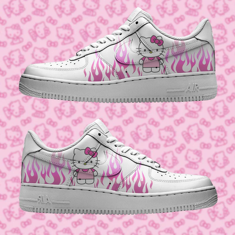 Hello Kitty Flames Air Force 1 Custom