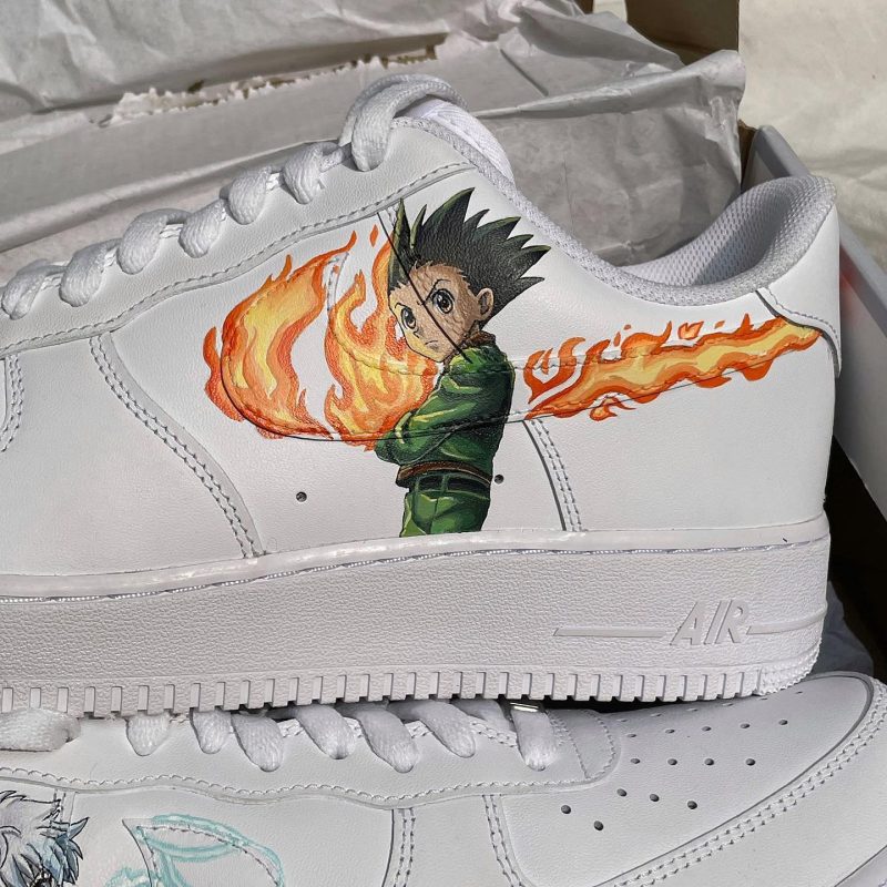 Gon x Killua Air Force 1 Custom - Hunter x Hunter - Image 3