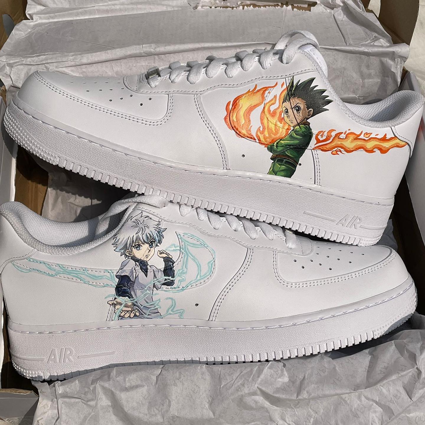 Hunter x Hunter - Gon x Killua Air Force 1 Custom