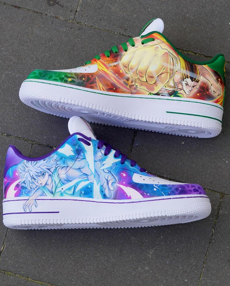 Hunter x Hunter - Gon x Killua Limited Edition Air Force 1 Custom - Image 2