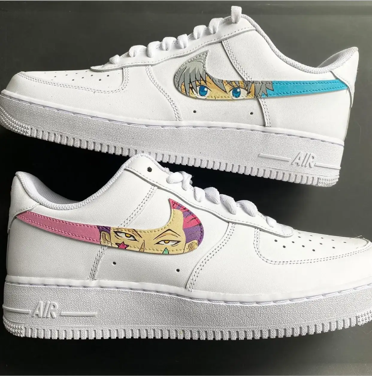 Hunter x Hunter - Killua x Hisoka Anime Eyes Air Force 1 Custom