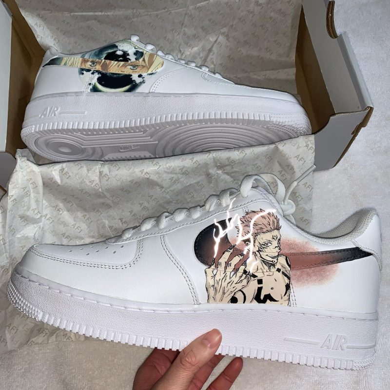 Jujutsu Kaisen Reflective Air Force 1 Custom - Image 2