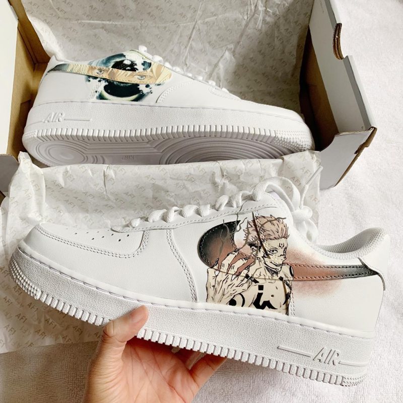 Jujutsu Kaisen Reflective Air Force 1 Custom - Image 3