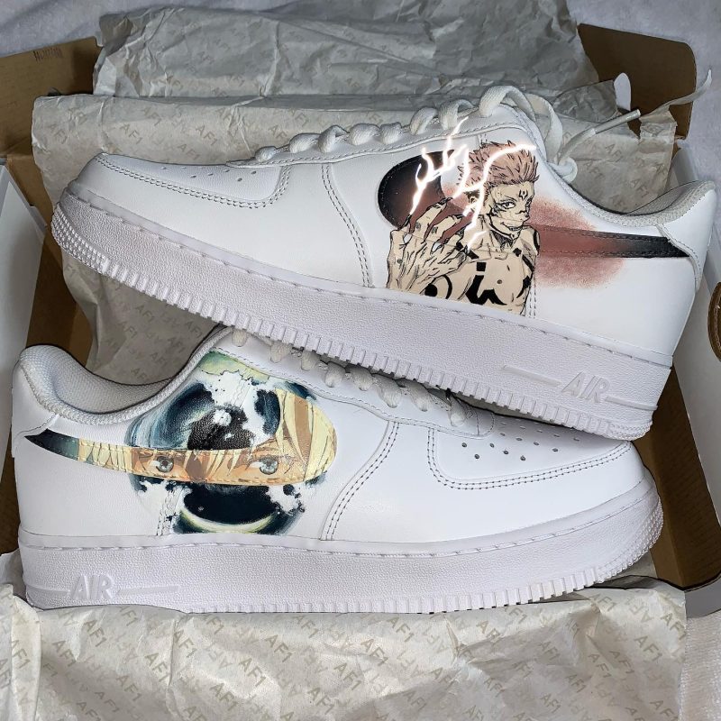 Jujutsu Kaisen Reflective Air Force 1 Custom - Image 4