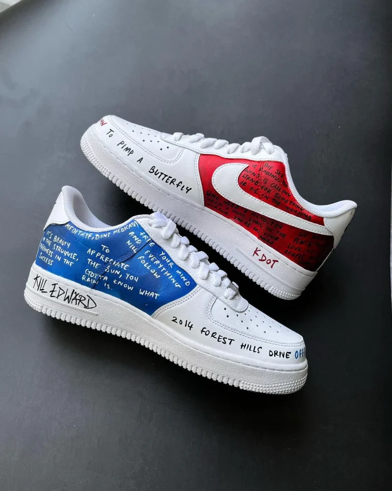 Kendrick x Jcole Air Force 1 Custom - Image 2